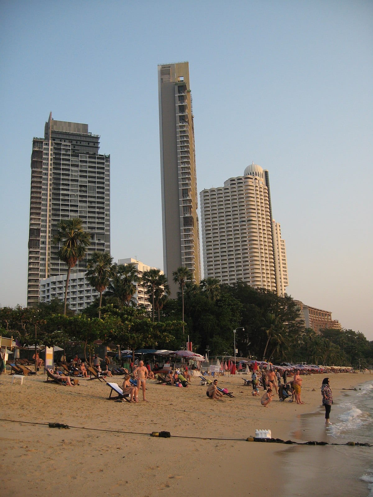 Naklua - scooter rental area in Pattaya